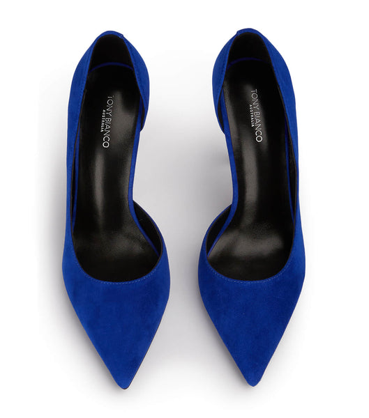 Tony Bianco Alyx Azure Wildleder 10.5cm Event-Heels Azurblau | FCHHY54265