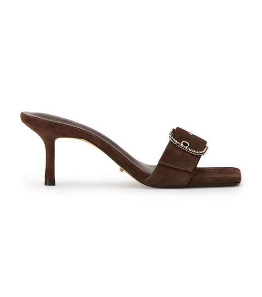 Tony Bianco Amy Espresso Wildleder 6.5cm Event-Heels Schokolade | DCHVO23076