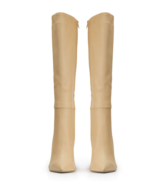 Tony Bianco Apollo Butter Nappa 10.5cm Stiletto-Stiefel Beige | UCHND45359