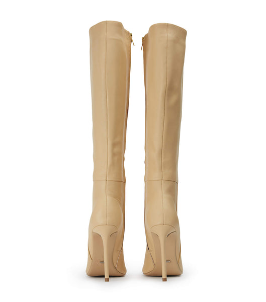 Tony Bianco Apollo Butter Nappa 10.5cm Stiletto-Stiefel Beige | UCHND45359