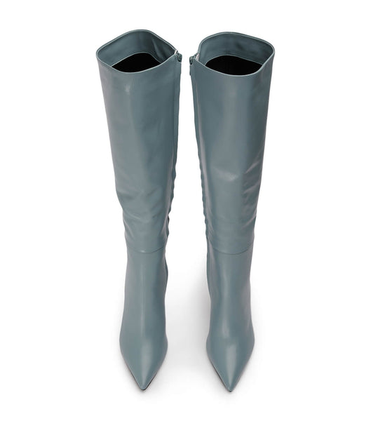 Tony Bianco Apollo Steel Nappa 10.5cm Stiletto-Stiefel Grau | GCHUC27168