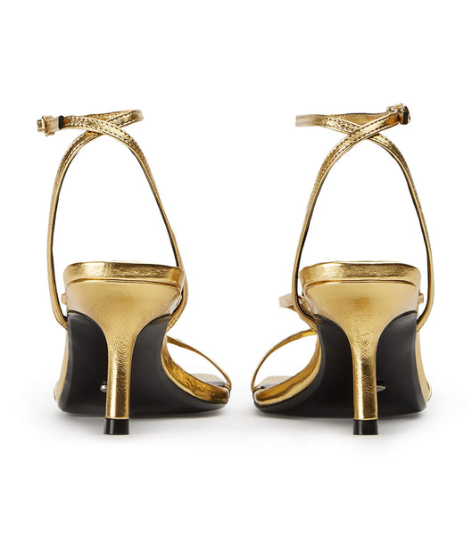 Tony Bianco Avi Gold Foil 6.5cm Event-Heels Gold | CHJBT28963