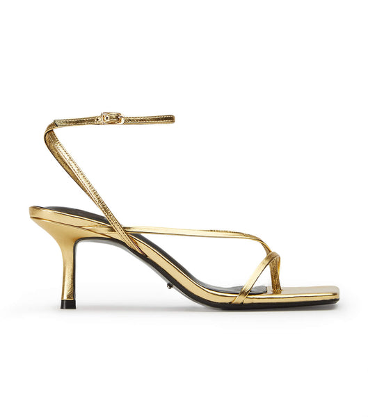 Tony Bianco Avi Gold Foil 6.5cm Flache Schuhe Gold | ZCHNQ99530