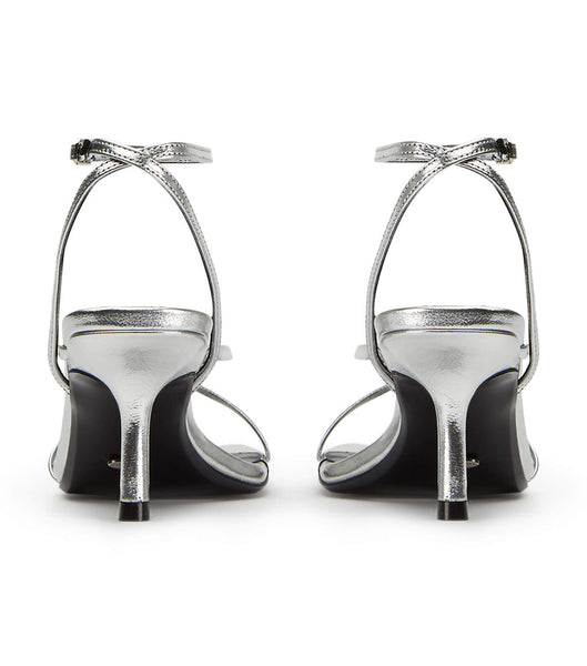 Tony Bianco Avi Silver Foil 6.5cm Event-Heels Silber | BCHSD98522