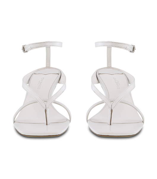 Tony Bianco Becca White Sheep Nappa 7.5cm Flache Schuhe Weiß | CHJKU15562