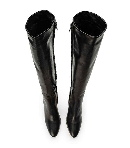 Tony Bianco Bellez Black Venice 9.5cm Kniehohe Stiefel Schwarz | ECHHC60508