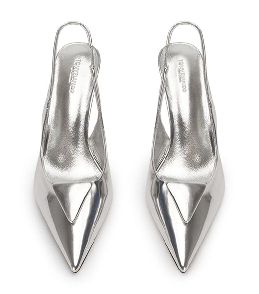 Tony Bianco Bertie Silver Shine 7.5cm Event-Heels Silber | CHICD21857