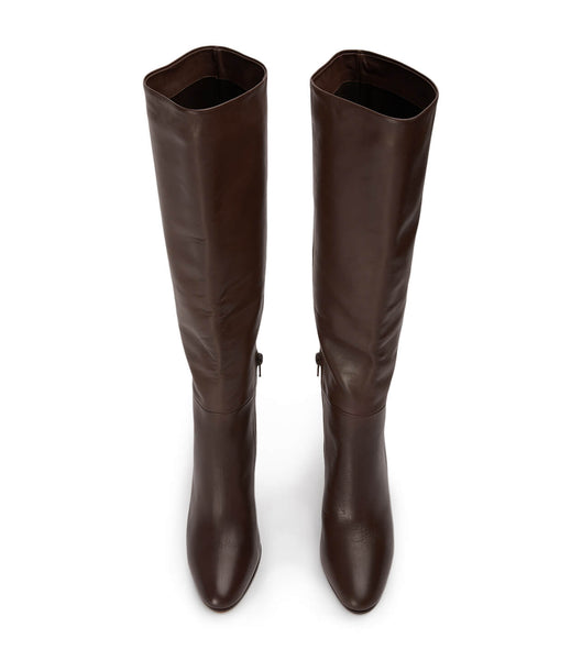 Tony Bianco Boss Choc Como 9.5cm Stiefel mit Absatz Schokolade | DCHVO62949