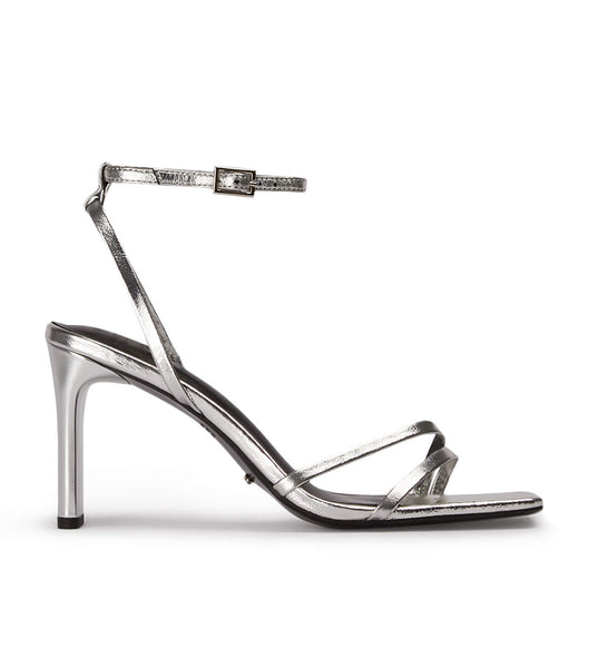 Tony Bianco Corso Silver Foil 8.5cm Flache Schuhe Silber | FCHHY26217