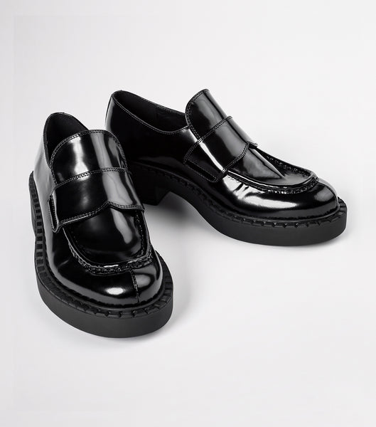 Tony Bianco Corvette Black Hi Shine 4.5cm Loafers Schwarz | SCHVO44980