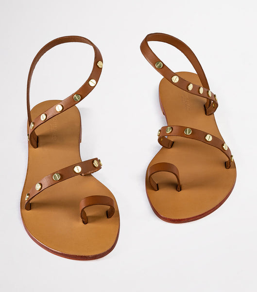 Tony Bianco Finola Tan 1cm Sandalen Braun | TCHWZ30145