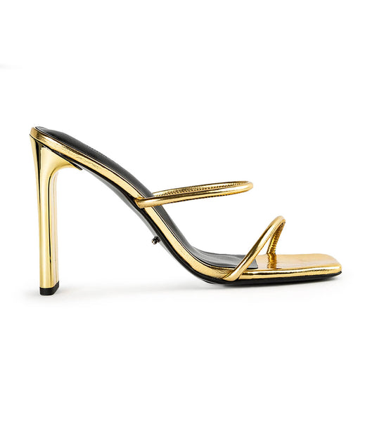 Tony Bianco Florence Gold Foil 11cm Event-Heels Gold | CHQAV16395