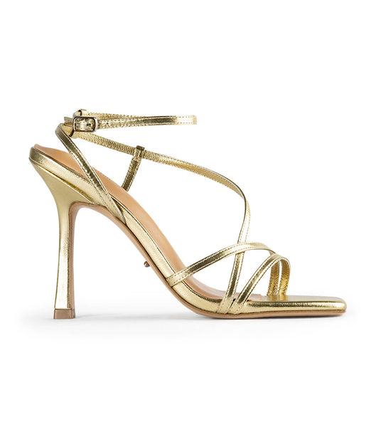 Tony Bianco Franci Gold Nappa Metallic 10.5cm Stöckelschuhe Gold Metal | CHJKU99322