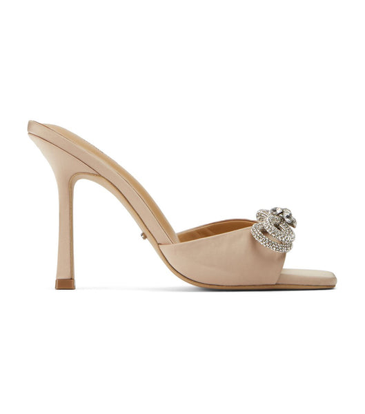 Tony Bianco Franki Nude Satin 10.5cm Bling Heels Beige | CHNEJ82409