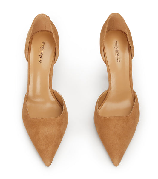 Tony Bianco Gala Butterscotch Wildleder 10cm Event-Heels Beige | CHCVG49029