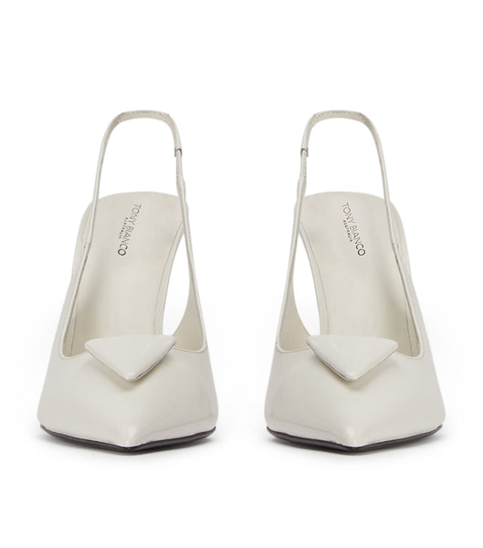 Tony Bianco Ginger White Hi Shine 10cm Court Schuhe Weiß | CHEAH44756