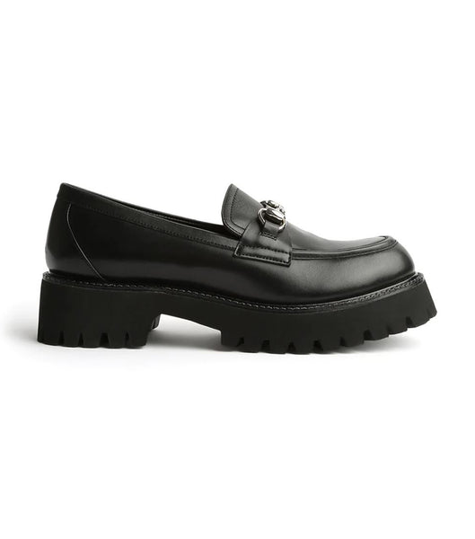 Tony Bianco Greer Black Como 4cm Loafers Schwarz | UCHND50468