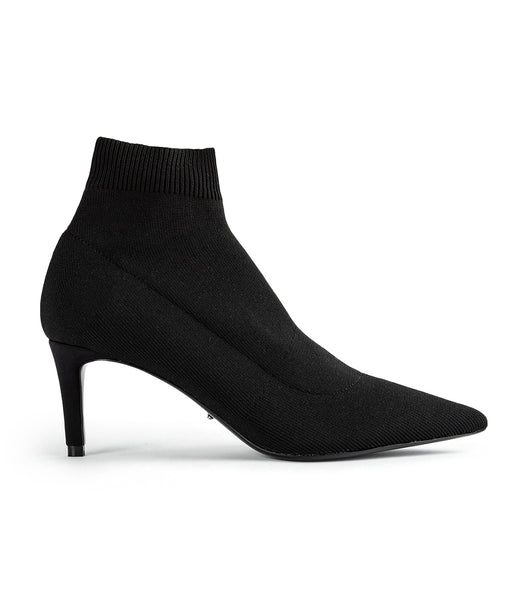 Tony Bianco Gwen Black Sock Knit 6.5cm Stiletto-Stiefel Schwarz | CHNEJ86993