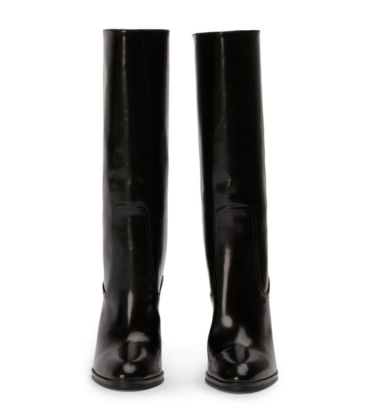 Tony Bianco Hadley Black Hi Shine 10.5cm Stiletto-Stiefel Schwarz | MCHFT75967