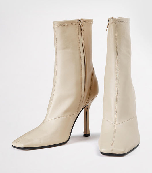 Tony Bianco Halsey Vanilla Nappa 10.5cm Stiletto-Stiefel Hellgelb | CHQCS16954