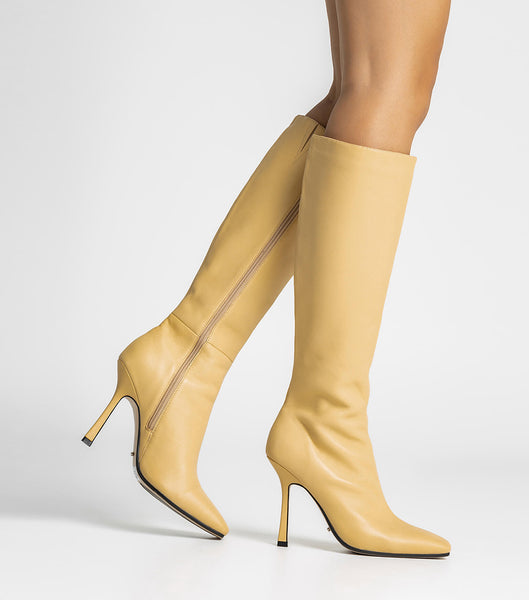 Tony Bianco Havana Butter Nappa 10.5cm Stiletto-Stiefel Gelb | MCHHR41925