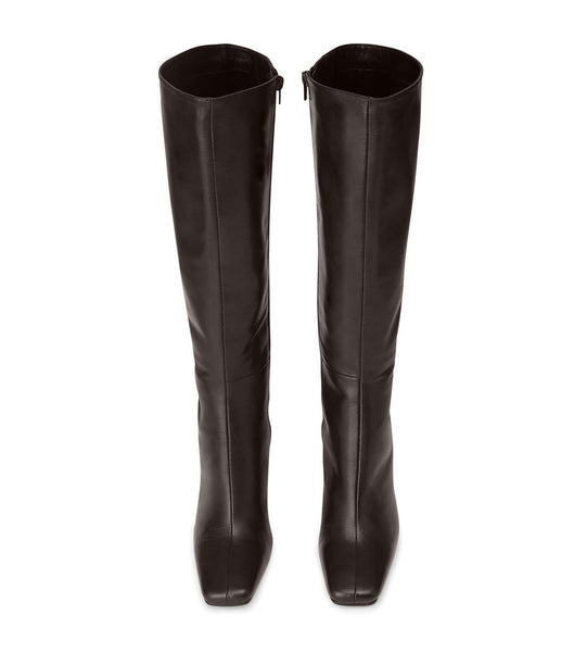 Tony Bianco Havana Chocolate Nappa 10.5cm Stiefel mit Absatz Schokolade | CHCIF80794