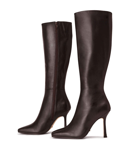 Tony Bianco Havana Chocolate Nappa 10.5cm Stiletto-Stiefel Schokolade | TCHPQ74240