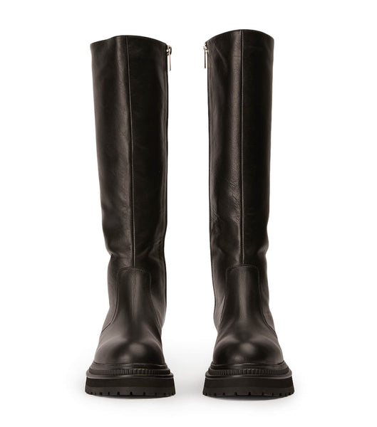 Tony Bianco Hitch Black Venice 5.5cm Kampfstiefel Schwarz | UCHND58879