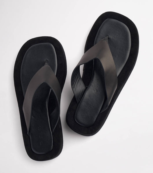 Tony Bianco Ives Black Como 3.5cm Sandalen Schwarz | CHJZR72336