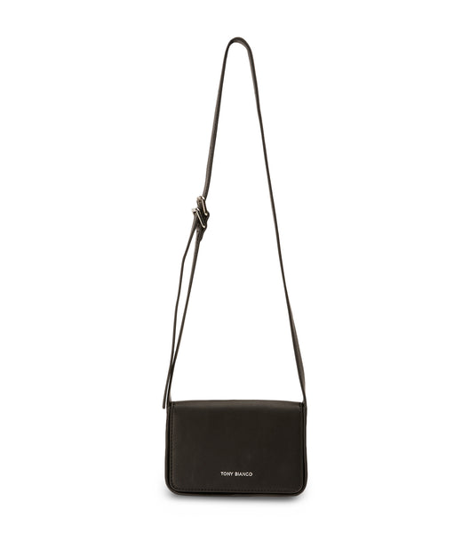 Tony Bianco Janey Black Leder Shoulder Bag Accessoires Schwarz | CHJZR58573