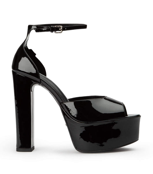 Tony Bianco Jayze Black Lack 14cm Event-Heels Schwarz | CHNZX49793