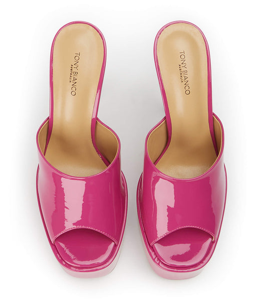 Tony Bianco Jordyn Berry Lack 15cm Plateauschuhe Rosa | CHCVG71572