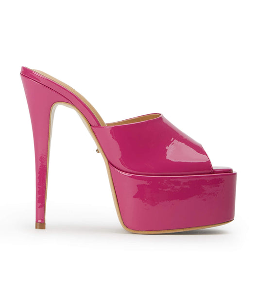 Tony Bianco Jordyn Berry Lack 15cm Plateauschuhe Rosa | CHCVG71572