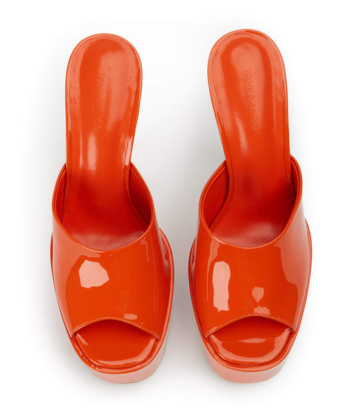 Tony Bianco Jordyn Citrus Lack 15cm Plateauschuhe Orange | CHIIZ70478