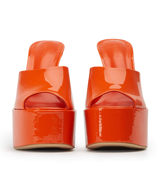 Tony Bianco Jordyn Citrus Lack 15cm Plateauschuhe Orange | CHIIZ70478