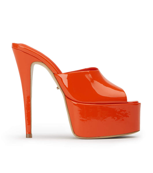 Tony Bianco Jordyn Citrus Lack 15cm Plateauschuhe Orange | CHIIZ70478