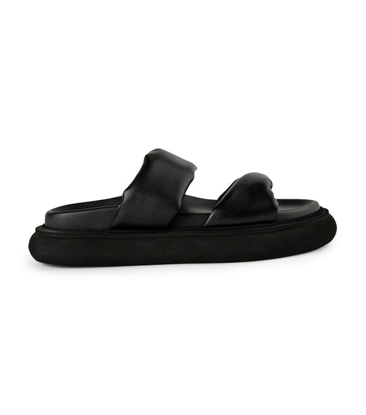 Tony Bianco June Black Nappa 3cm Fußbetten Schwarz | YCHVQ81087