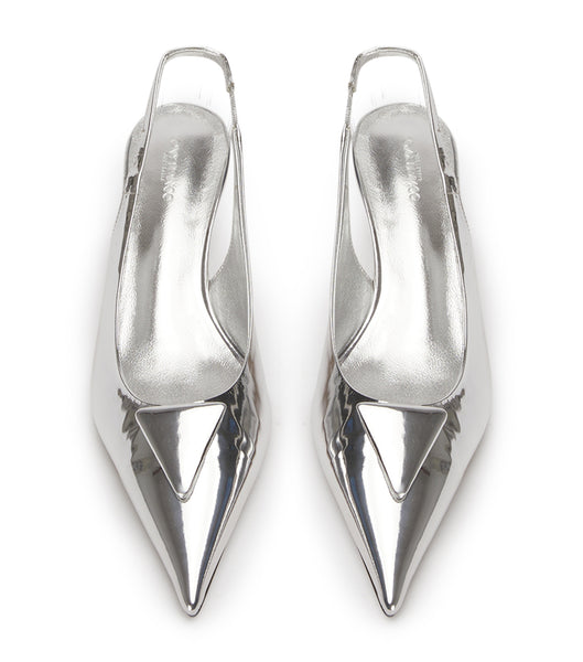 Tony Bianco Kimmy Silver Shine 4.5cm Event-Heels Silber | QCHWA81942