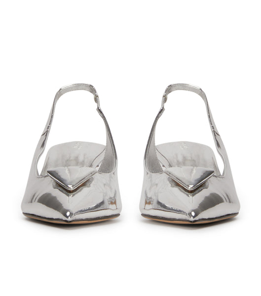 Tony Bianco Kimmy Silver Shine 4.5cm Event-Heels Silber | QCHWA81942