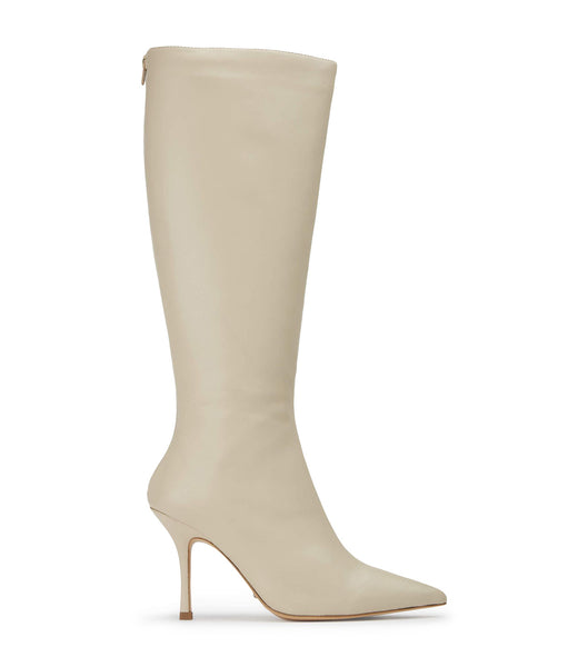 Tony Bianco Kortez Vanilla Nappa 9.5cm Stiletto-Stiefel Hellgelb | CHNZX54071