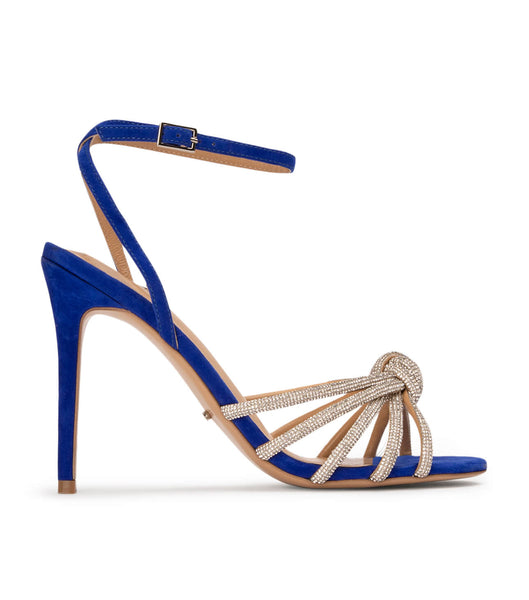 Tony Bianco Kyla Azure Wildleder 11cm Riemchensandaletten Azurblau | FCHUI80099