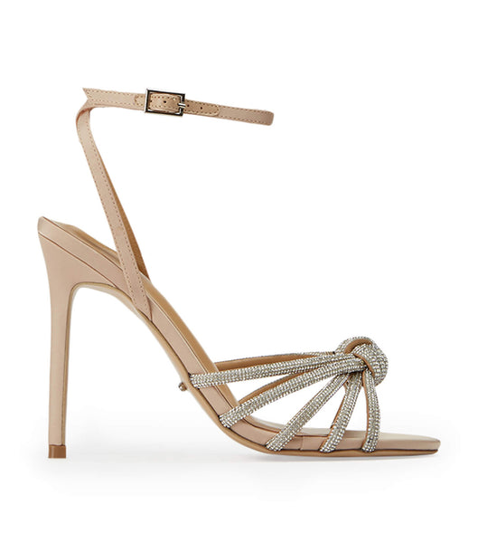 Tony Bianco Kyla Nude Satin 11cm Brautabsätze Beige | PCHQX65667