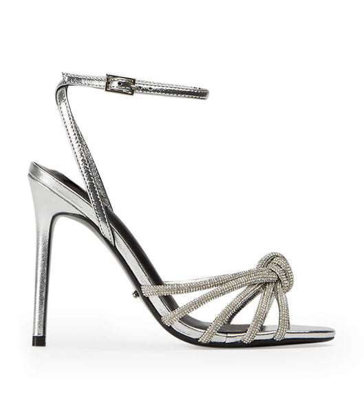 Tony Bianco Kyla Silver Foil 11cm Stöckelschuhe Silber | UCHTG37751