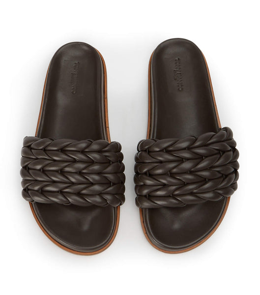 Tony Bianco Layton Chocolate Nappa Sandalen Schokolade | CHZPD52534