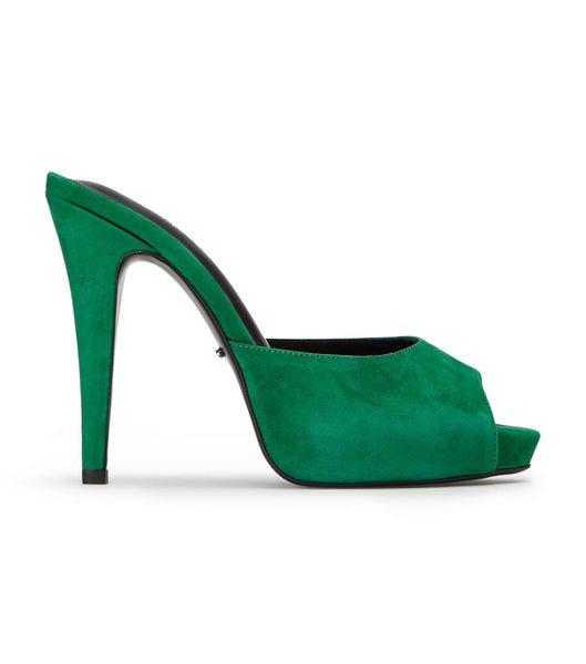 Tony Bianco Love Jade Wildleder 12cm Plateauschuhe Grün | CHEGJ99428