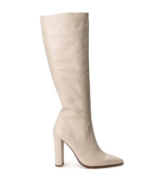 Tony Bianco Lucille Vanilla Venice 10.3cm Stiefel mit Absatz Hellgelb | FCHUI99508