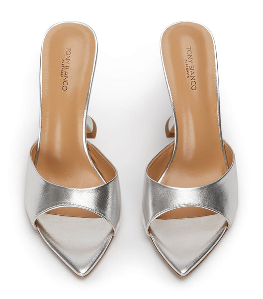 Tony Bianco Marcel Silver Nappa Metallic 10.5cm Event-Heels Silber Metal | MCHFT32337