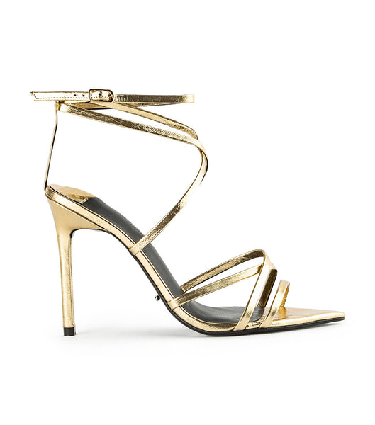 Tony Bianco Marcy Gold Foil 10.5cm Brautabsätze Gold | CHNZX99261