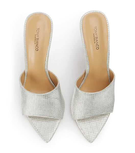 Tony Bianco Marley Silver Aura 10.5cm Bling Heels Silber | LCHTR96822