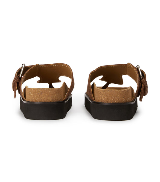 Tony Bianco Marlo Choc Wildleder 3cm Flache Sandalen Braun | CHDYB97894